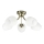Surface-mounted chandelier ZINA 5xE27/40W/230V brass/white