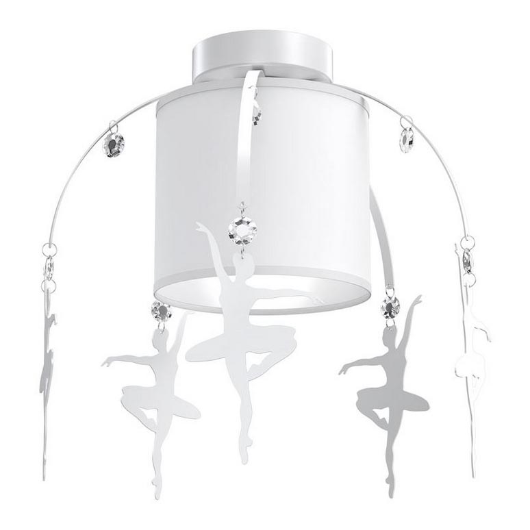 Surface-mounted children's chandelier BALLET 1xE27/60W/230V