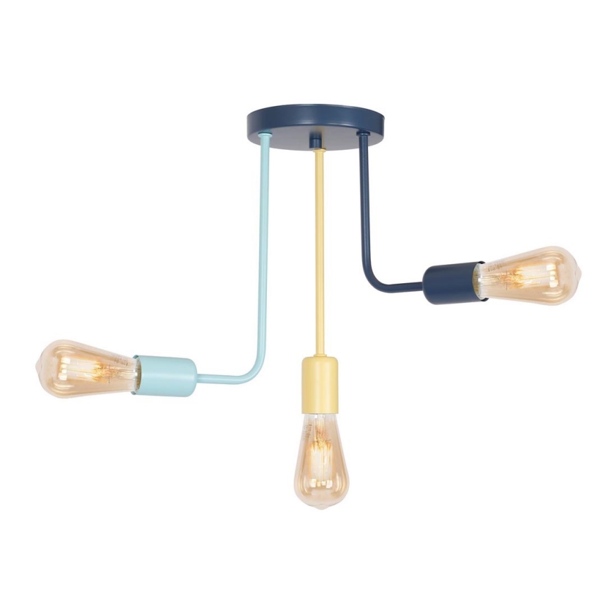 Surface-mounted children's chandelier CANDELA 3xE27/60W/230V