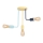 Surface-mounted children's chandelier CANDELA 3xE27/60W/230V
