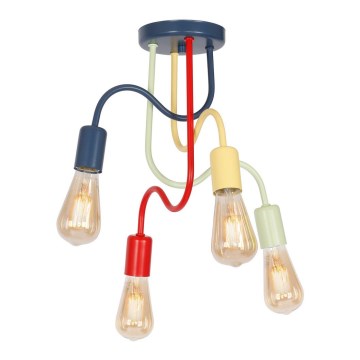 Surface-mounted children's chandelier DOW 4xE27/60W/230V
