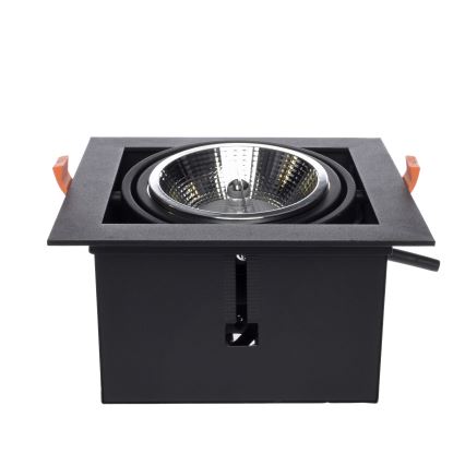 Suspended ceiling light PLAZA AR111 1xGU10/12W/230V black