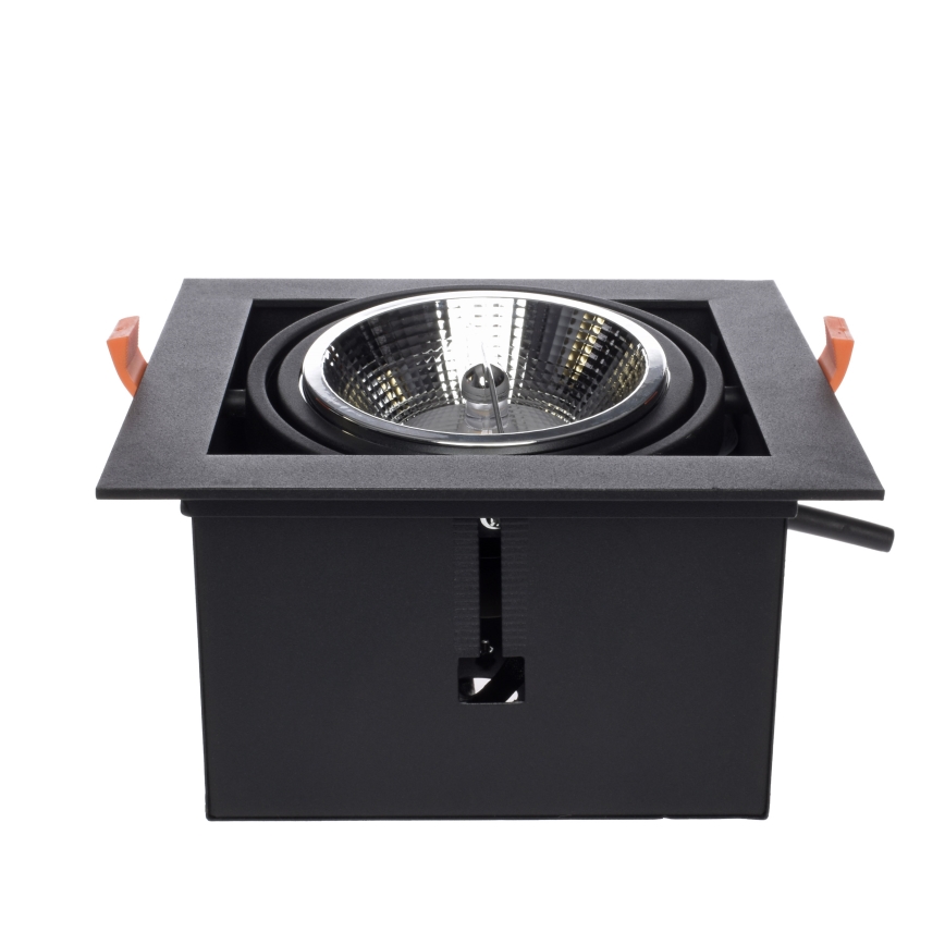 Suspended ceiling light PLAZA AR111 1xGU10/12W/230V black