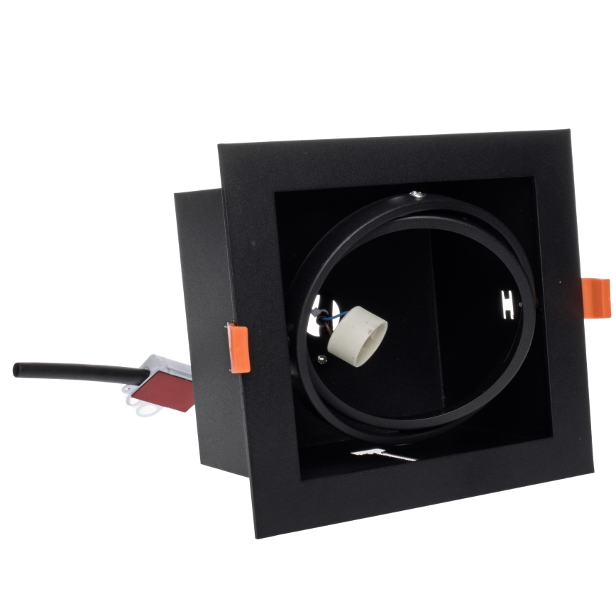 Suspended ceiling light PLAZA AR111 1xGU10/12W/230V black