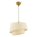 Suspended lamp BARETTE 1xE27/60W/230V cream
