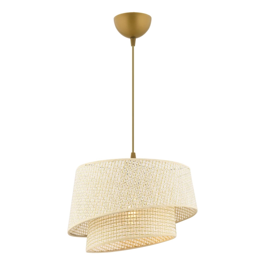 Suspended lamp BARETTE 1xE27/60W/230V cream