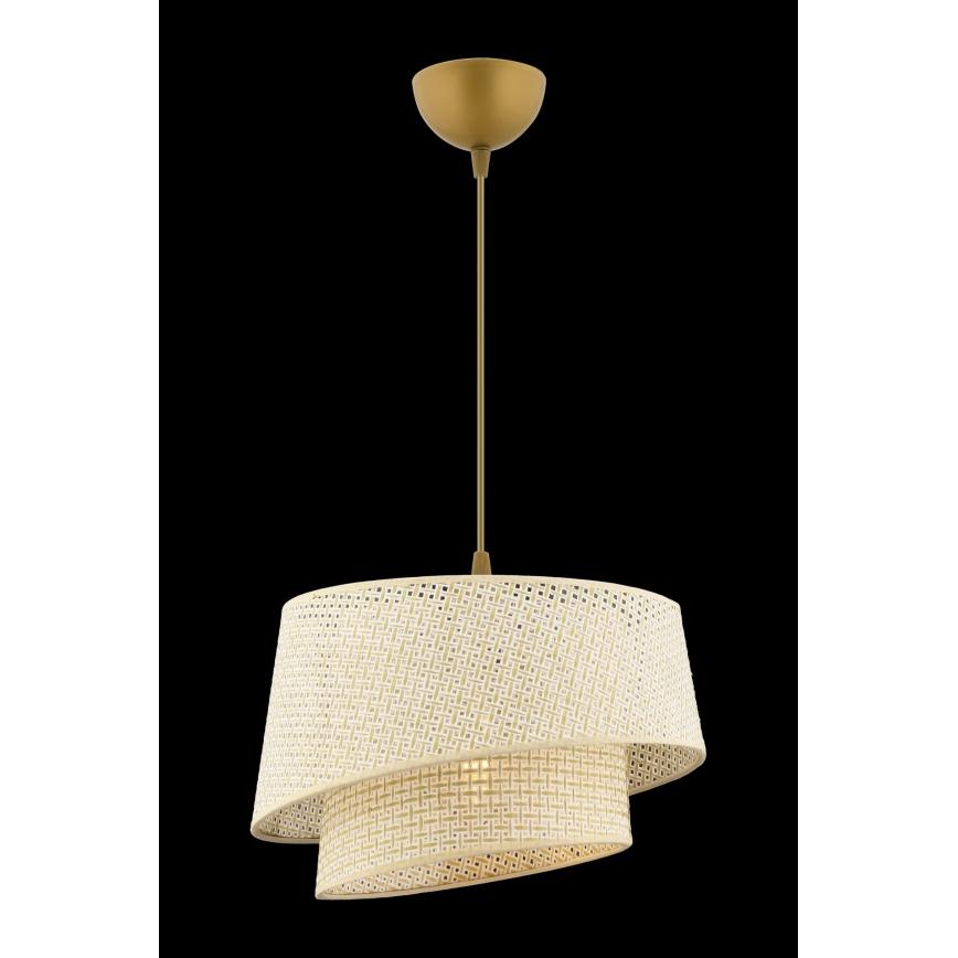 Suspended lamp BARETTE 1xE27/60W/230V cream