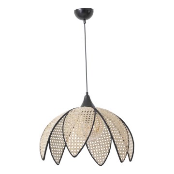 Suspended lamp FUME 1xE27/40W/230V diameter 40 cm black/beige