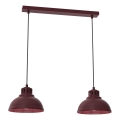 SVEN Cable-hung Pendant, 2× E27 (max. 15W), 230V — Burgundy