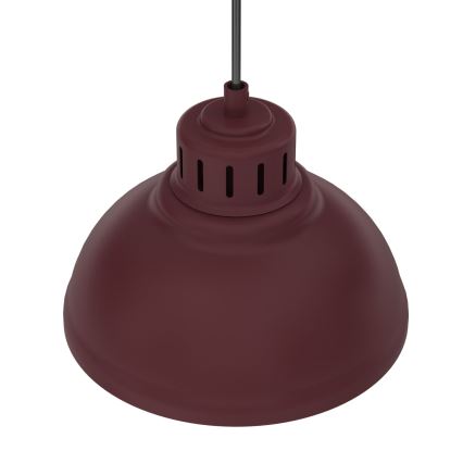 SVEN cable-hung pendant light 3xE27/15W/230V burgundy