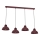 SVEN Cable Pendant Chandelier 4xE27/15W/230V burgundy