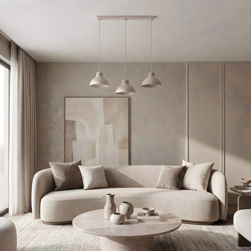 SVEN Cable Pendant Light 3xE27/15W/230V Cream