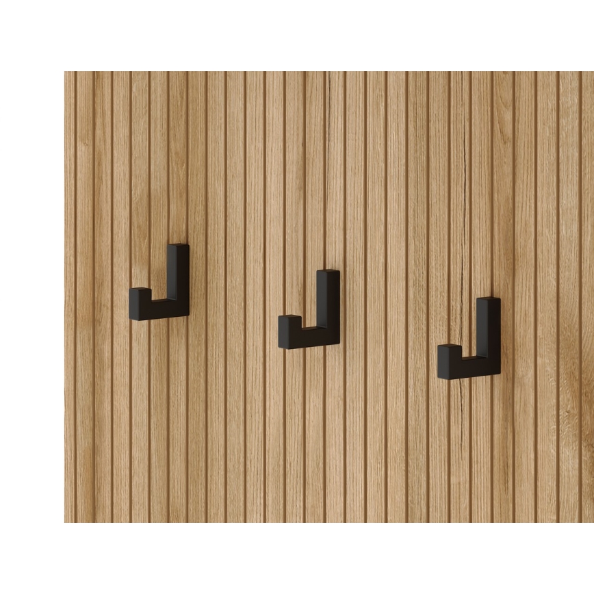 SVEN Entryway Wall Unit with Mirror, Brown/Graphite