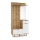 SVEN Entryway Wall Unit with Mirror, Brown/White