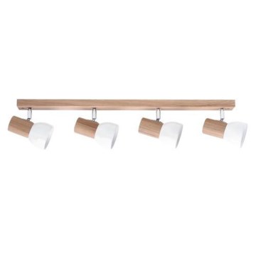 SVENDA Spotlight 4xE27/60W/230V, Oak/White