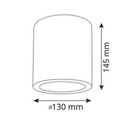 Светильник JUPITER 1xE27/6,5W/230V, диммований, LED RGBW, 2700-6500K, Wi-Fi, білий, діаметр 13 см
