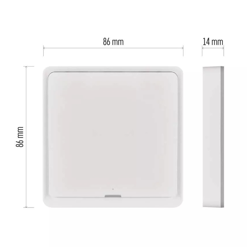 Switch 1-button GoSmart Tuya white