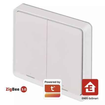 Switch 2-button GoSmart Tuya white