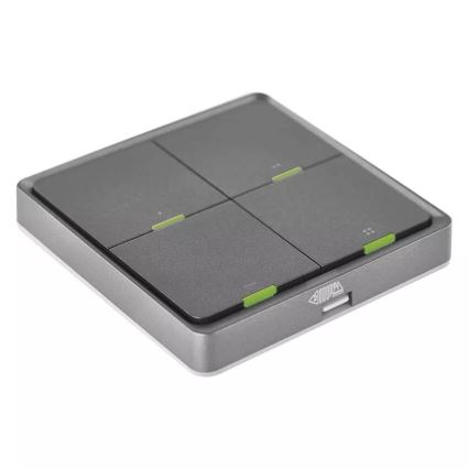 Switch 4-button GoSmart Tuya black