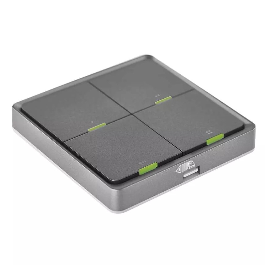 Switch 4-button GoSmart Tuya black