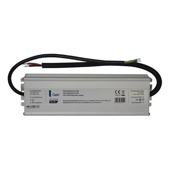 Switching power supply for LED strips 150W/12V IP67