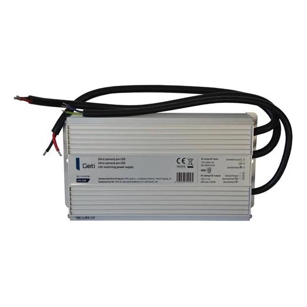 Switching power supply for LED strips 250W/12V IP67