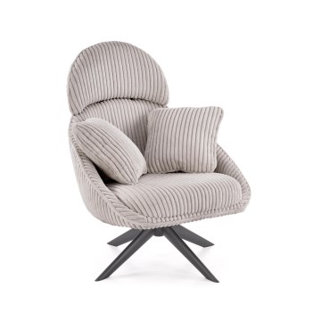 Swivel armchair FORTE gray