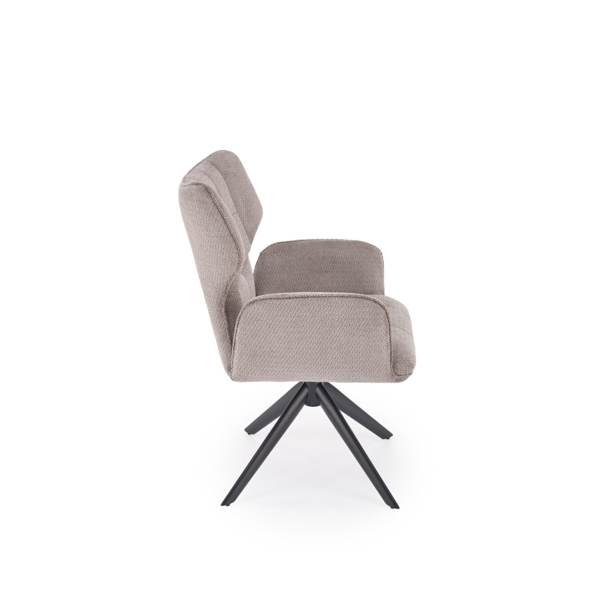 Swivel dining chair CIELO, 1 pc, grey