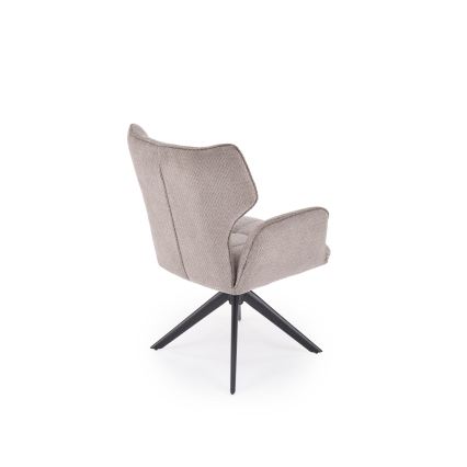 Swivel dining chair CIELO, 1 pc, grey