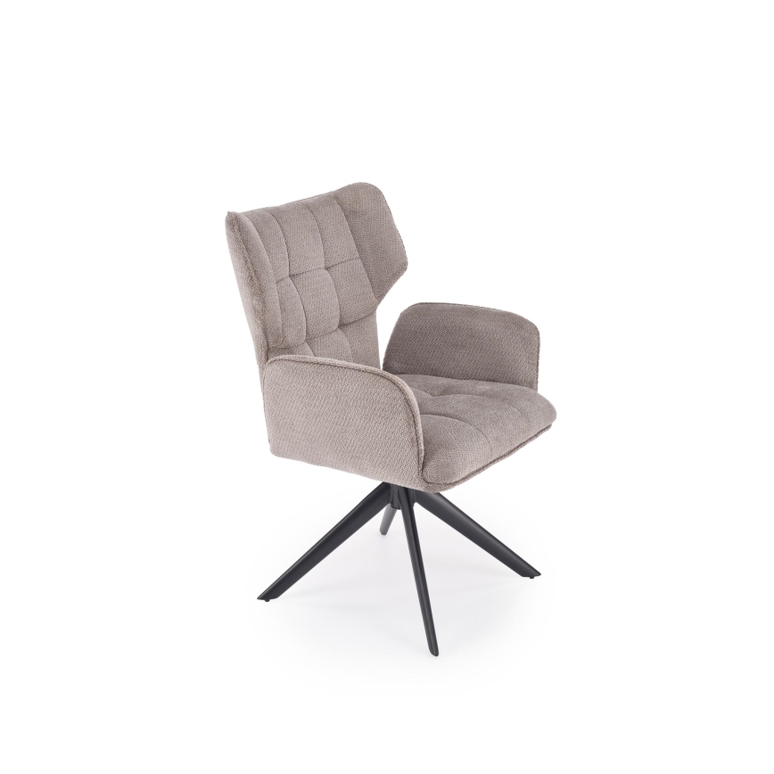 Swivel dining chair CIELO, 1 pc, grey