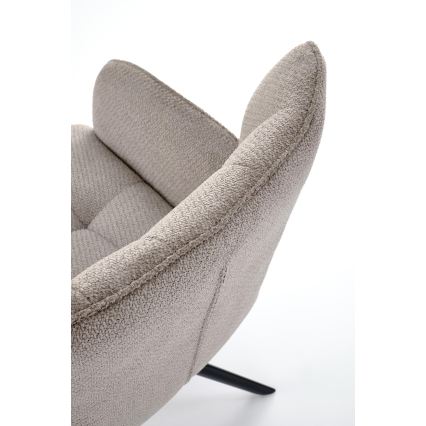 Swivel dining chair CIELO, 1 pc, grey