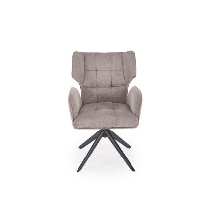 Swivel dining chair CIELO, 1 pc, grey
