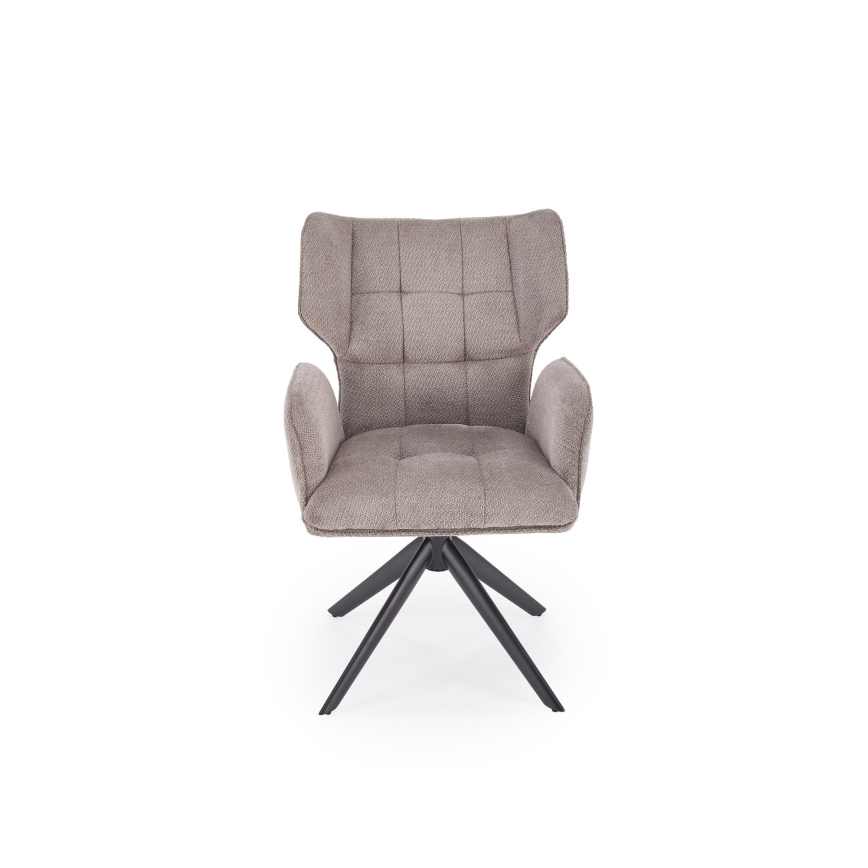 Swivel dining chair CIELO, 1 pc, grey