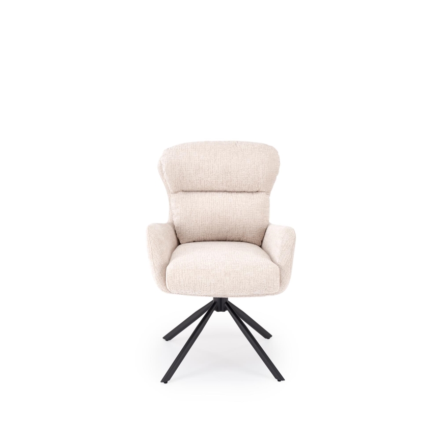 Swivel dining chair FIER 1 pc beige