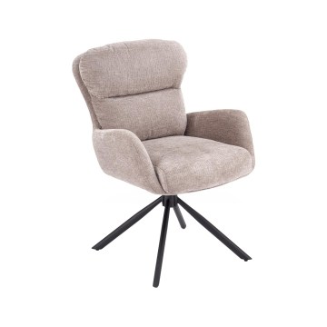 Swivel dining chair FIER, 1 pc, gray