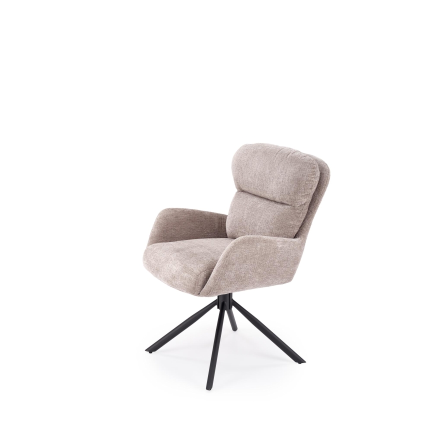 Swivel dining chair FIER, 1 pc, gray