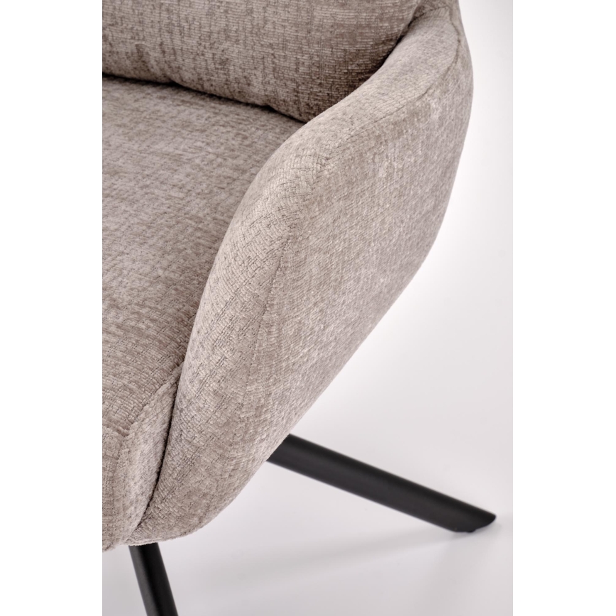 Swivel dining chair FIER, 1 pc, gray