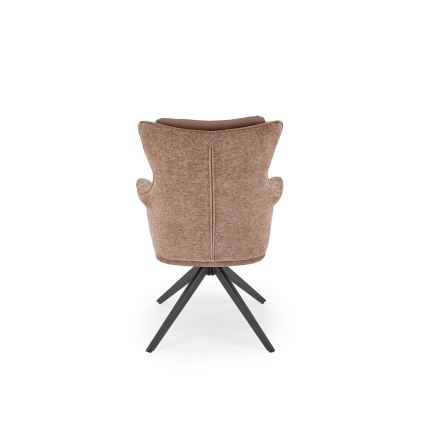 Swivel dining chair FUOCO, 1 pc, brown