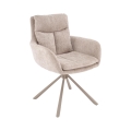 Swivel dining chair HALSA 1 pc beige