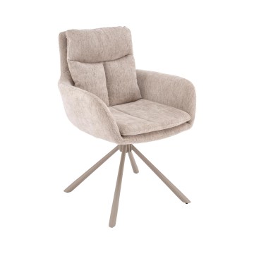 Swivel dining chair HALSA 1 pc beige