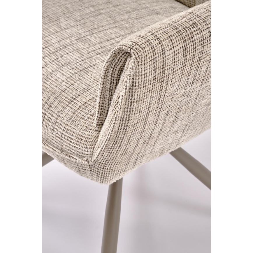 Swivel dining chair HALSA 1 pc beige