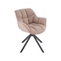 Swivel dining chair LUNE 1 pc beige