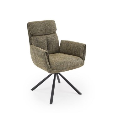 Swivel dining chair MARE 1 pc green