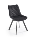 Swivel dining chair OMBRA, 1 pc, black