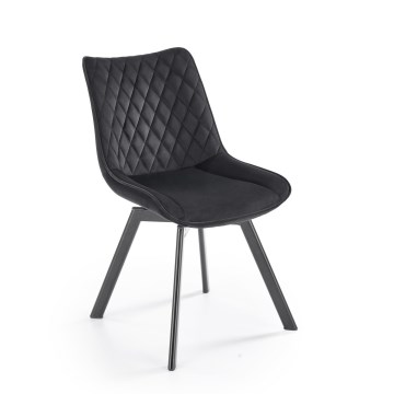 Swivel dining chair OMBRA, 1 pc, black