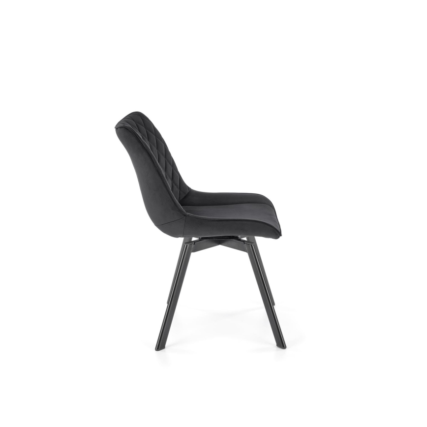 Swivel dining chair OMBRA, 1 pc, black