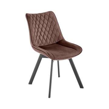Swivel dining chair OMBRA, 1 pc, brown