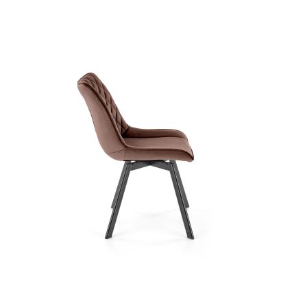 Swivel dining chair OMBRA, 1 pc, brown