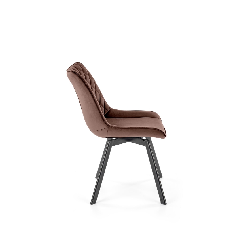 Swivel dining chair OMBRA, 1 pc, brown