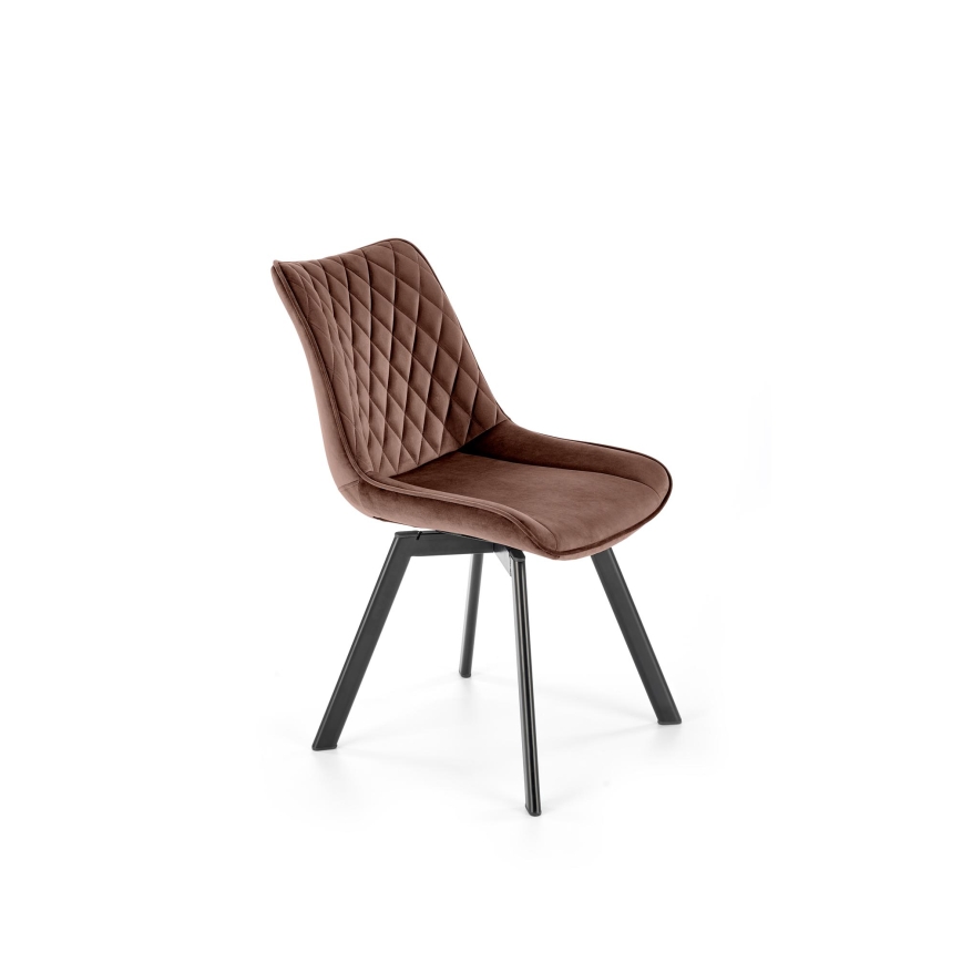 Swivel dining chair OMBRA, 1 pc, brown